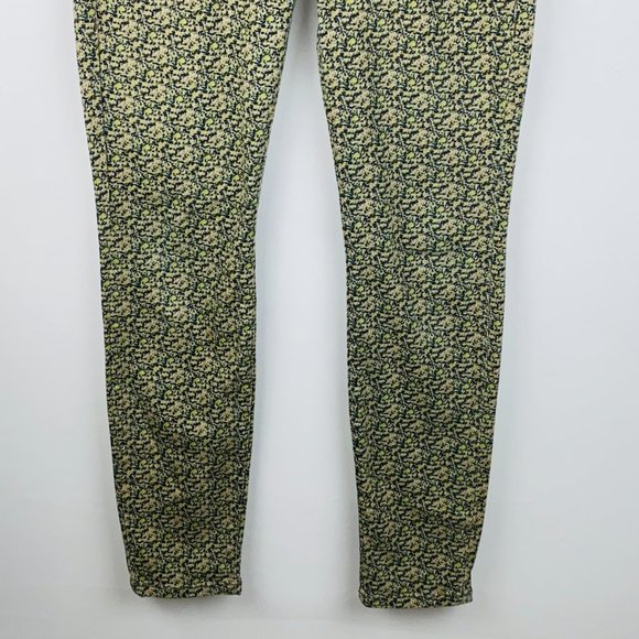 Cabi Ditsy Print Abstract Floral Printed Skinny Jeans 4 - Picture 4 of 8